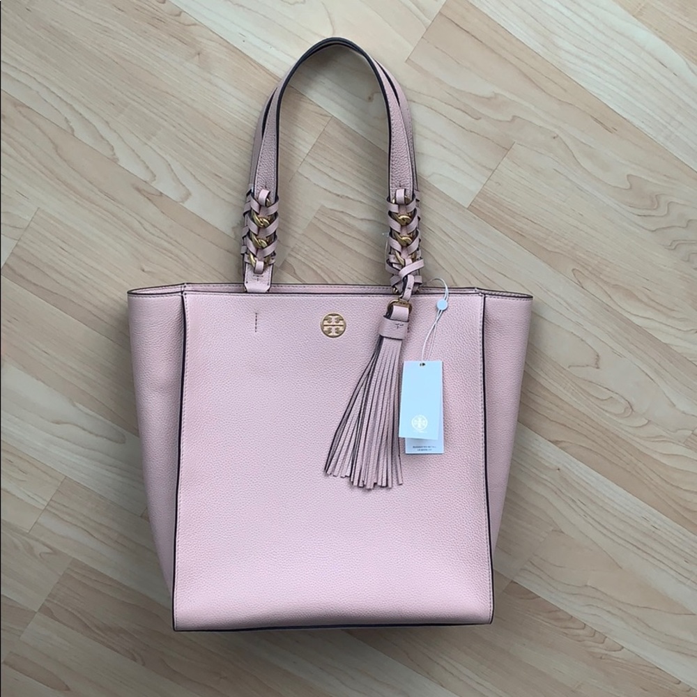 NWT Tory Burch Brooke Pebbled Leather Tote